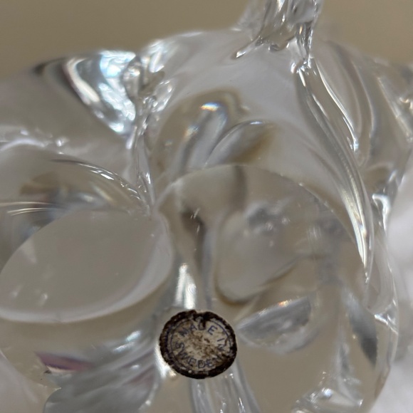 Sweden Art Glass Elephant Trunk Up 6.5" - Picture 5 of 5